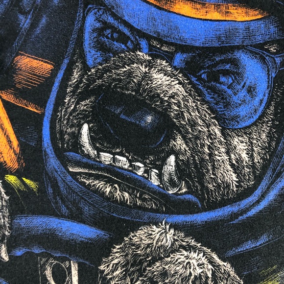 Nascar K9 Dog Racing Crazy Cats All Over Print 90s - Picture 8 of 9